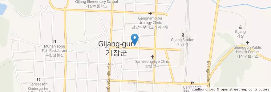 Mapa de ubicacion de 해동횟집 en 韩国/南韓, 釜山, 機張郡, 기장읍.