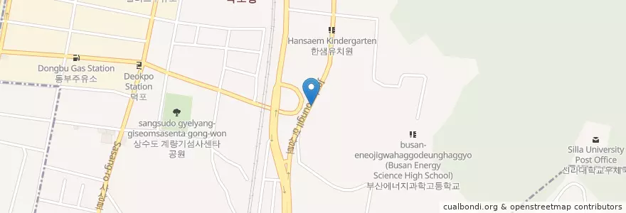 Mapa de ubicacion de Eosim Fish Restaurant en South Korea, Busan, Sasang-Gu, Deokpo-Dong.
