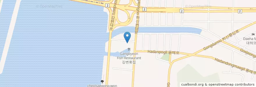 Mapa de ubicacion de 장기횟집 en Korea Selatan, 부산, 사하구.