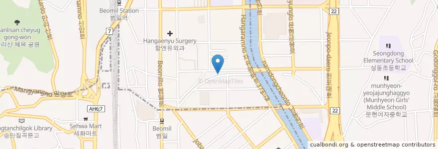Mapa de ubicacion de 남천횟집 en 대한민국, 부산, 범천동.