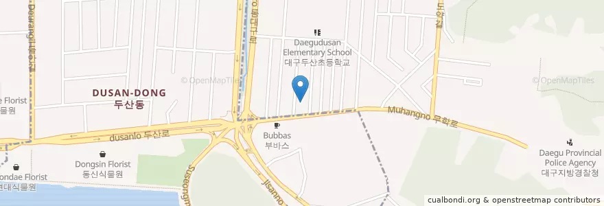 Mapa de ubicacion de 고향횟집 en Corea Del Sud, Daegu, 수성구.