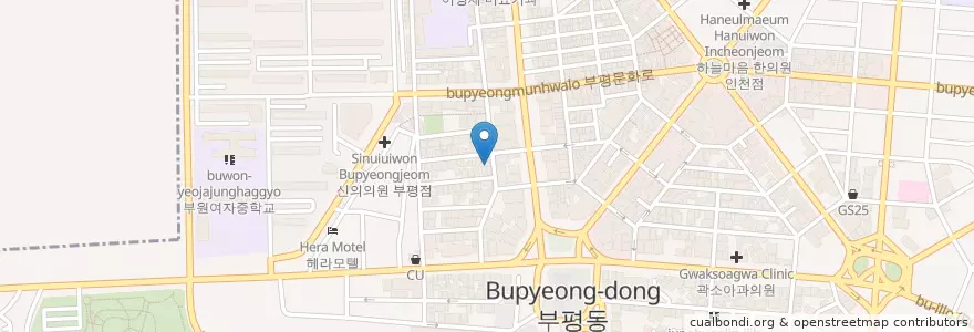 Mapa de ubicacion de 다도해횟집 en Corée Du Sud, Inchon, 부평구, 부평동.