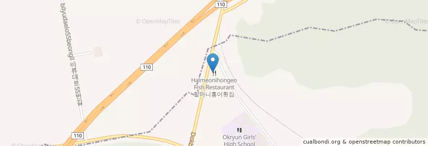 Mapa de ubicacion de 할머니홍어횟집 en 대한민국, 인천, 미추홀구.