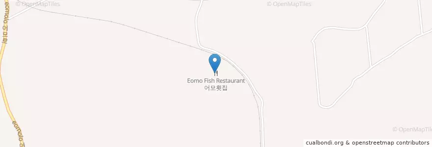Mapa de ubicacion de 어모횟집 en Coreia Do Sul, Gyeongsang Do Norte, 김천시.