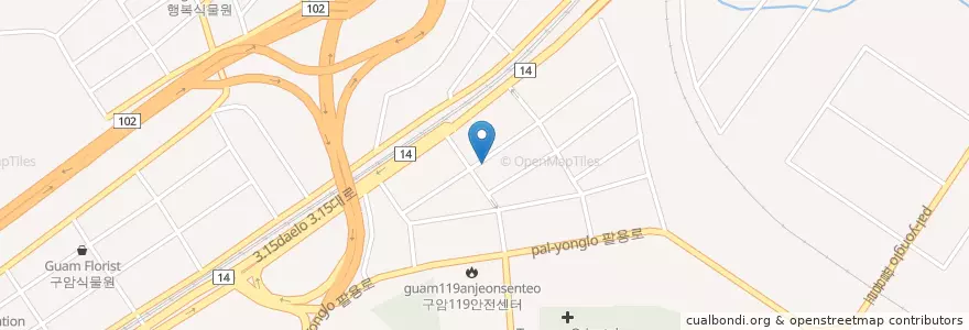 Mapa de ubicacion de 독도횟집 en 대한민국, 경상남도, 창원시, 의창구, 마산회원구.