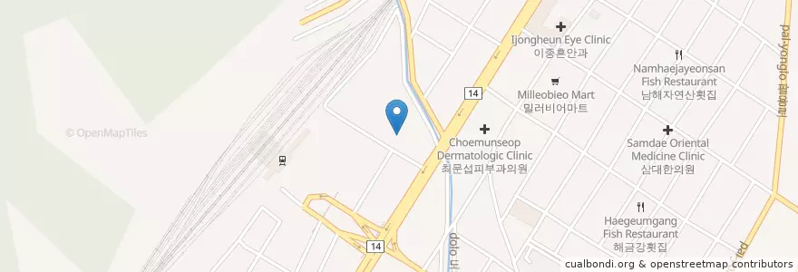 Mapa de ubicacion de 고향횟집 en Coreia Do Sul, Gyeongsang Do Sul, 창원시, 마산회원구.