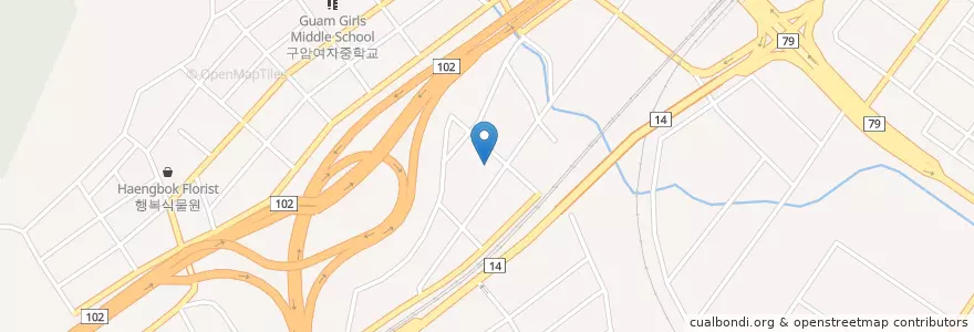 Mapa de ubicacion de 월영횟집 en Korea Selatan, Gyeongsang Selatan, 창원시, 의창구.