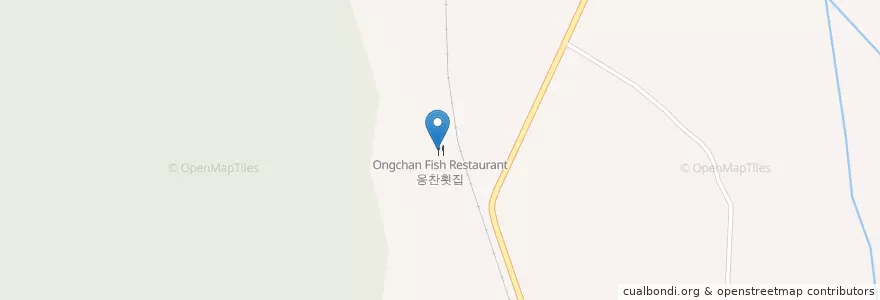 Mapa de ubicacion de Ongchan Fish Restaurant en South Korea, Gyeongsangnam-Do, Miryang-Si.
