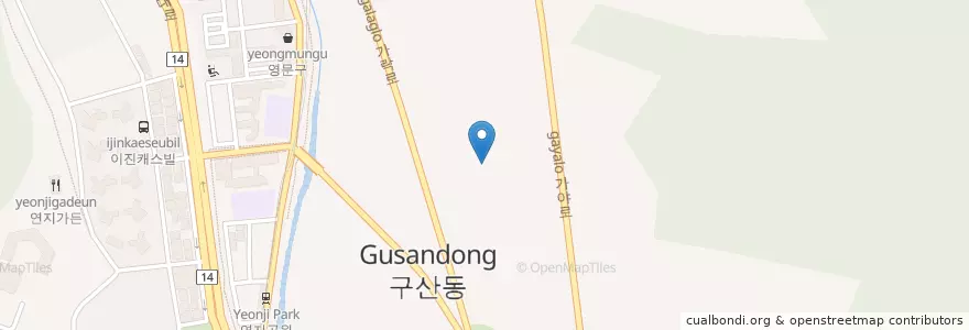Mapa de ubicacion de 봉화정횟집 en 대한민국, 경상남도, 김해시.