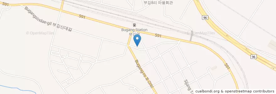Mapa de ubicacion de 동해바다횟집 en Korea Selatan, Sejong, 부강면.