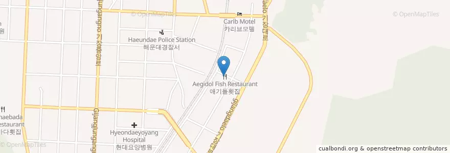 Mapa de ubicacion de 애기돌횟집 en كوريا الجنوبية, بسان, 기장군, 기장읍.