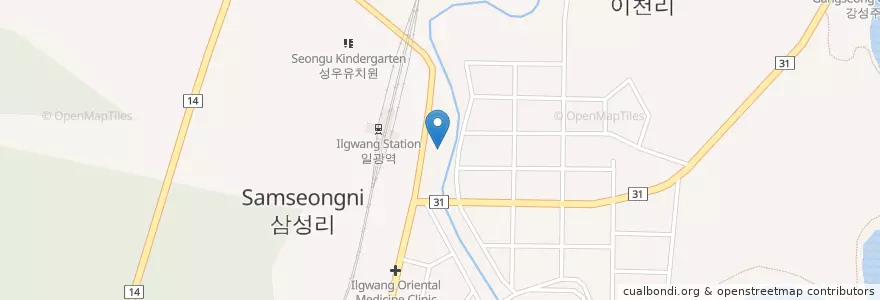 Mapa de ubicacion de 강촌민물횟집 en Südkorea, Busan, Gijang-Gun, Ilgwang-Myeon.