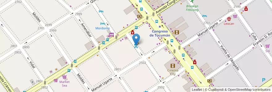 Mapa de ubicacion de 369 - Ciudad De La Paz en アルゼンチン, Ciudad Autónoma De Buenos Aires, ブエノスアイレス, Comuna 13.