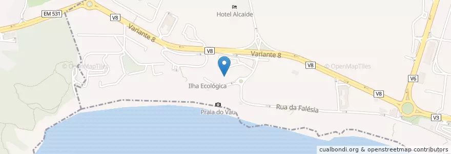 Mapa de ubicacion de Paraiso do Vau en Portekiz, Algarve, Algarve, Faro, Portimão, Portimão.