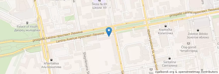 Mapa de ubicacion de Шашлычный центр en Russie, District Fédéral De L'Oural, Oblast De Sverdlovsk, Городской Округ Екатеринбург.