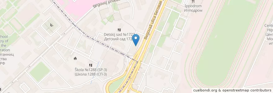 Mapa de ubicacion de Центр драматургии и режиссуры en Rússia, Distrito Federal Central, Москва, Северный Административный Округ.
