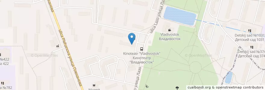 Mapa de ubicacion de Театр сказочного Шоу en Rússia, Distrito Federal Central, Москва, Восточный Административный Округ, Район Перово.