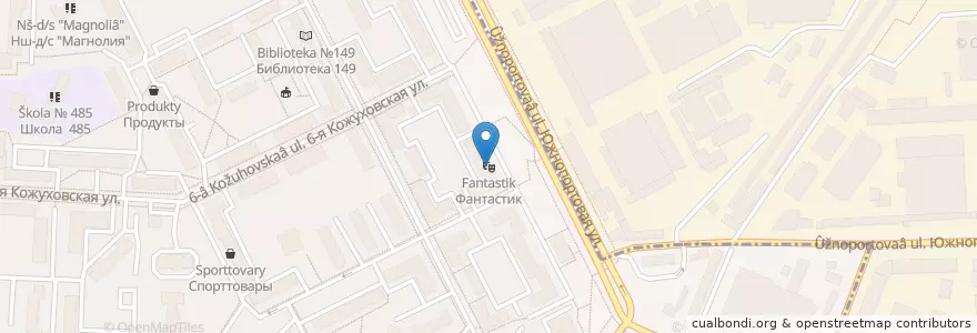 Mapa de ubicacion de Фантастик en Russia, Distretto Federale Centrale, Москва, Юго-Восточный Административный Округ, Район Печатники.