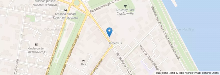 Mapa de ubicacion de Пинта en Rusia, Distrito Federal Central, Óblast De Yaroslavl, Ярославский Район, Городской Округ Ярославль.