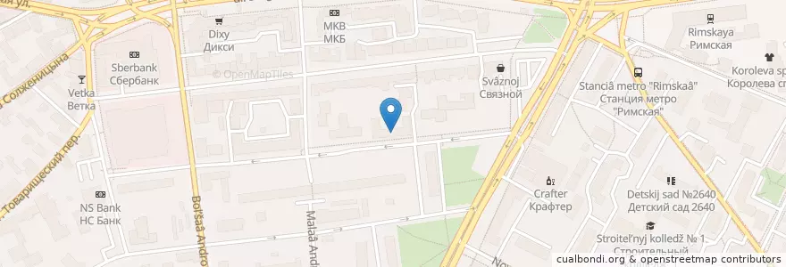 Mapa de ubicacion de Театральный особняк en Rusia, Distrito Federal Central, Москва, Distrito Administrativo Central, Таганский Район.