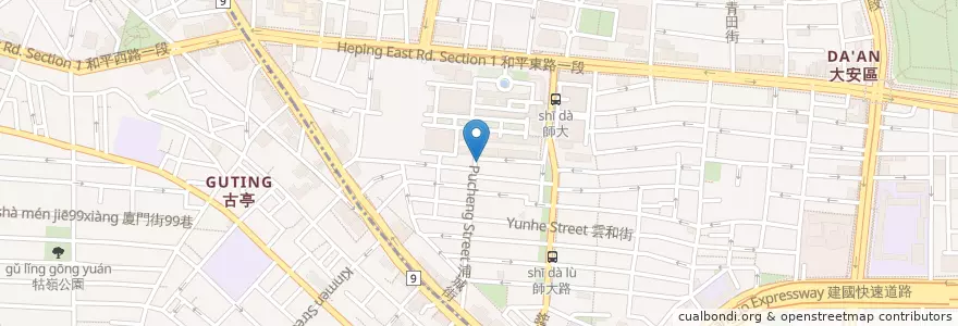 Mapa de ubicacion de Dante Coffee en Taïwan, Nouveau Taipei, Taipei, District De Daan.