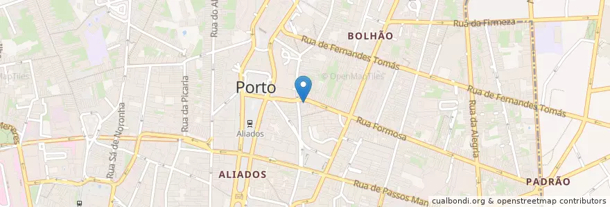 Mapa de ubicacion de Clínica M. Moreira en Portogallo, Nord, Área Metropolitana Do Porto, Porto, Porto, Cedofeita, Santo Ildefonso, Sé, Miragaia, São Nicolau E Vitória.