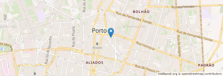 Mapa de ubicacion de Delta Laboratórios en 포르투갈, 노르트 지방, Área Metropolitana Do Porto, 포르투, Porto, Cedofeita, Santo Ildefonso, Sé, Miragaia, São Nicolau E Vitória.