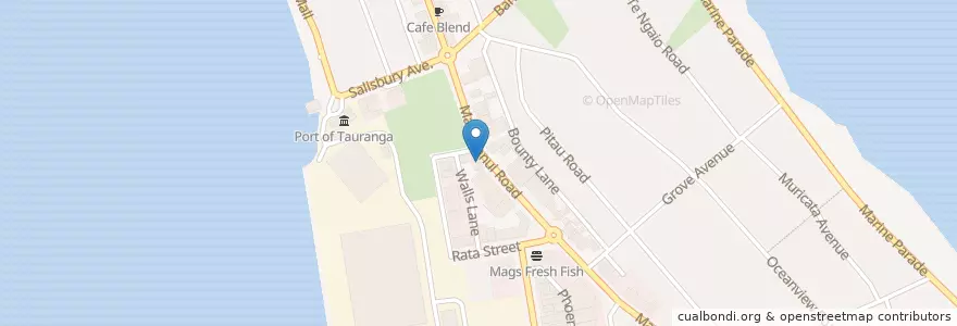 Mapa de ubicacion de SOL Delicious Cafe en New Zealand / Aotearoa, Bay Of Plenty, Tauranga City.