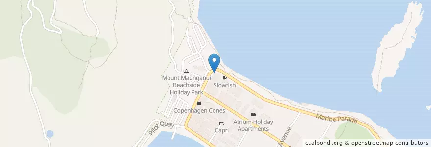 Mapa de ubicacion de The Coffee Club en New Zealand / Aotearoa, Bay Of Plenty, Tauranga City.