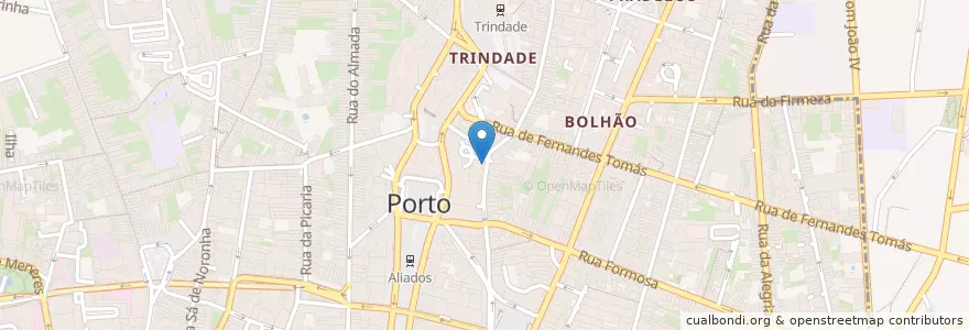Mapa de ubicacion de César Castro en پرتغال, Norte, Área Metropolitana Do Porto, Porto, Porto, Cedofeita, Santo Ildefonso, Sé, Miragaia, São Nicolau E Vitória.