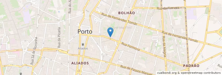 Mapa de ubicacion de Costa Moreira en Portugal, Norte, Área Metropolitana Do Porto, Porto, Porto, Cedofeita, Santo Ildefonso, Sé, Miragaia, São Nicolau E Vitória.