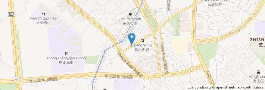 Mapa de ubicacion de 亨皓牙醫診所 en تایوان, 新北市, تایپه, 士林區.
