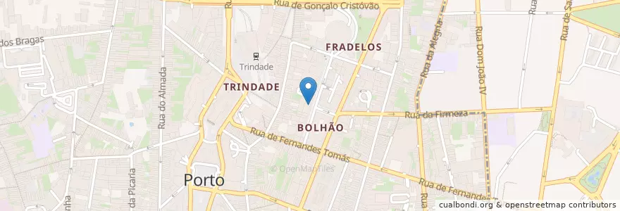 Mapa de ubicacion de O Buraco en Portugal, Norte, Área Metropolitana Do Porto, Porto, Porto, Cedofeita, Santo Ildefonso, Sé, Miragaia, São Nicolau E Vitória.