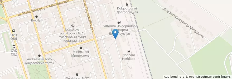 Mapa de ubicacion de Эконом en ロシア, 中央連邦管区, モスクワ州, Городской Округ Долгопрудный.