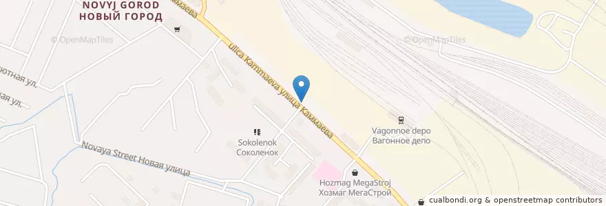 Mapa de ubicacion de Шашлычная #1 en روسيا, منطقة شمال القوقاز الفيدرالية, Дагестан, Городской Округ Махачкала.