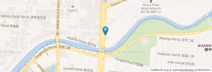 Mapa de ubicacion de 牛大哥涮牛肉中華店 en 臺灣, 高雄市, 鼓山區, 三民區.