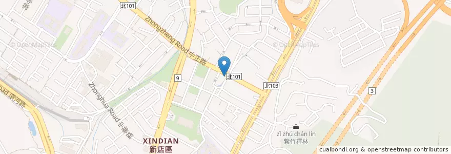 Mapa de ubicacion de 耀獅藥局 en Tayvan, 新北市, 新店區.