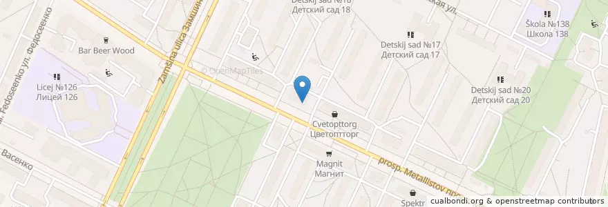 Mapa de ubicacion de Гранд кафе en Russia, Northwestern Federal District, Leningrad Oblast, Saint Petersburg, Калининский Район, Финляндский Округ.
