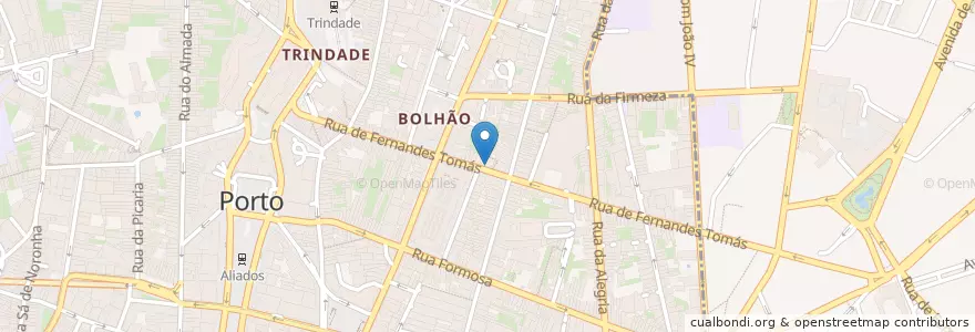 Mapa de ubicacion de Princesa Bolhão en Portugal, Norte, Área Metropolitana Do Porto, Porto, Porto, Cedofeita, Santo Ildefonso, Sé, Miragaia, São Nicolau E Vitória.