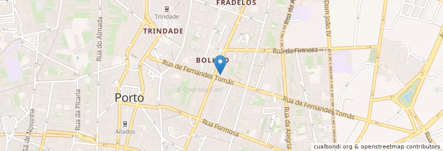 Mapa de ubicacion de Laboratório Análises Clínicas en Portugal, Nord, Área Metropolitana Do Porto, Porto, Porto, Cedofeita, Santo Ildefonso, Sé, Miragaia, São Nicolau E Vitória.