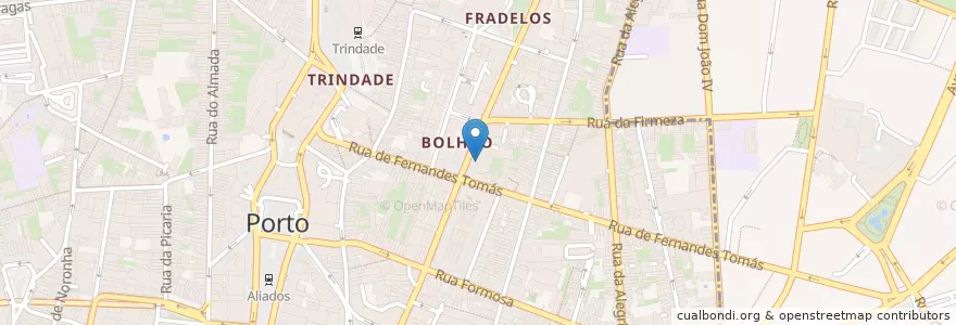 Mapa de ubicacion de Consulado Hon. Indonésia en البرتغال, المنطقة الشمالية (البرتغال), Área Metropolitana Do Porto, بورتو, بورتو, Cedofeita, Santo Ildefonso, Sé, Miragaia, São Nicolau E Vitória.