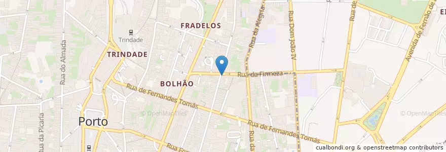 Mapa de ubicacion de Belo Mundo en 포르투갈, 노르트 지방, Área Metropolitana Do Porto, 포르투, Porto, Cedofeita, Santo Ildefonso, Sé, Miragaia, São Nicolau E Vitória.