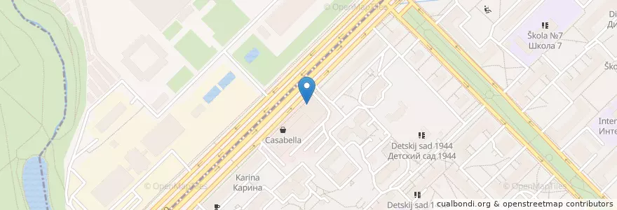 Mapa de ubicacion de ГорЗдрав en 俄罗斯/俄羅斯, Центральный Федеральный Округ, Москва, Ломоносовский Район.