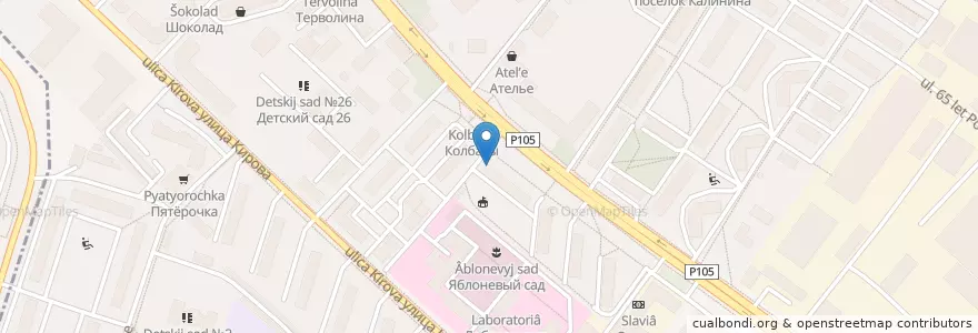 Mapa de ubicacion de ГорБольница 2 en روسيا, Центральный Федеральный Округ, محافظة موسكو, Городской Округ Люберцы.