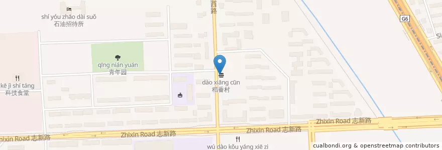 Mapa de ubicacion de 稻香村 en 中国, 北京市, 河北省, 海淀区.