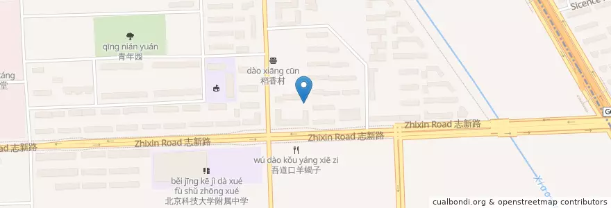 Mapa de ubicacion de 中国邮政储蓄 en 中国, 北京市, 河北省, 海淀区.