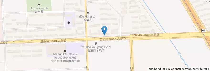 Mapa de ubicacion de 兰州拉面 en China, Pequim, Hebei, 海淀区.