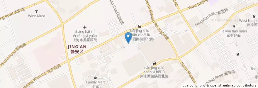 Mapa de ubicacion de The Blind Pig en China, Xangai, Jing'an.