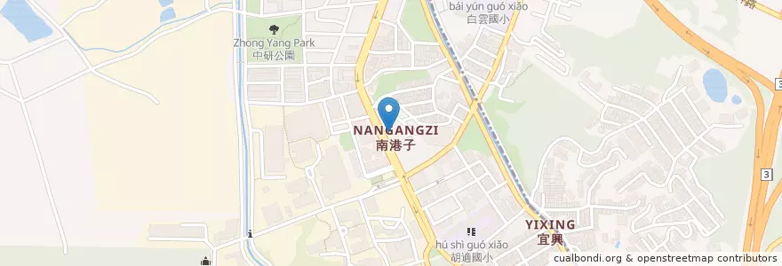Mapa de ubicacion de 賣三頓日式蓋飯 en تایوان, 新北市, تایپه, 南港區.