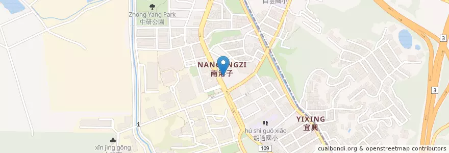 Mapa de ubicacion de 錢都日式鍋 en 台湾, 新北市, 台北市, 南港区.